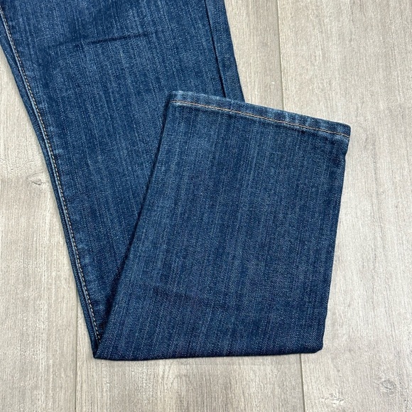 Womens Old Navy Diva 8 Medium Jeans Low Rise Denim Navy Blue Straight Stretch - Picture 9 of 13